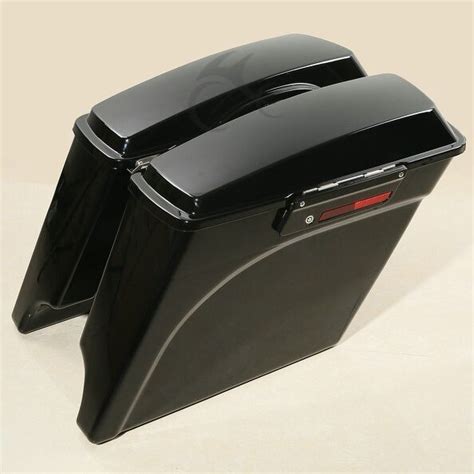 Wide stretched hard saddlebags for roadking_roadking classic_800_1.jpg. 5" Black Stretched Hard Saddlebags For Harley Road King ...