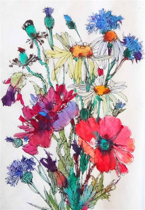 Pin By Danielle Higginbottom Brown On Create More Art Flower Art