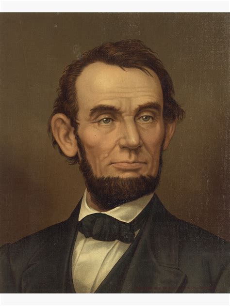 Portrait Of President Abraham Lincoln Made In 1877 Photographic