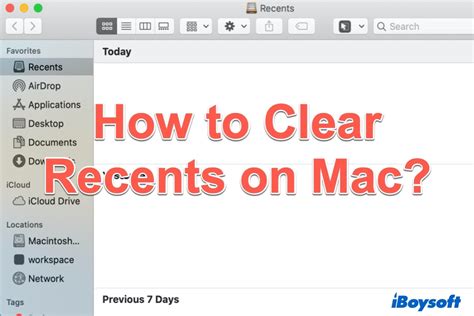 How To Clear Recents On Mac Finder Without Deleting Tutorial In 2022
