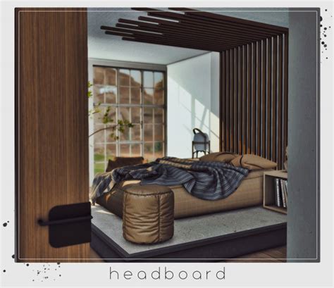 Спальня Caelum Bedroom Set By Hel Studio Мебель для Sims 4