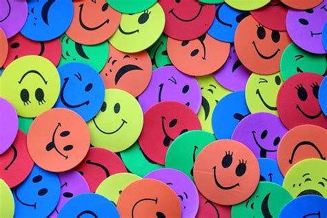 Emoticons Smiley Emotions Joy Sadness A Smile Symbol Colorful