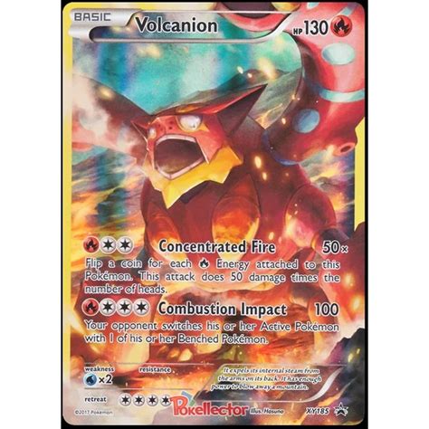 Volcanion Xy185 Full Art Promo Pokemon Xy Pokémon Real Card Tcg