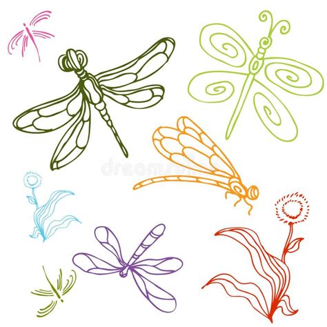 Abstract Dragonfly Clip Art Stock Illustrations 433 Abstract