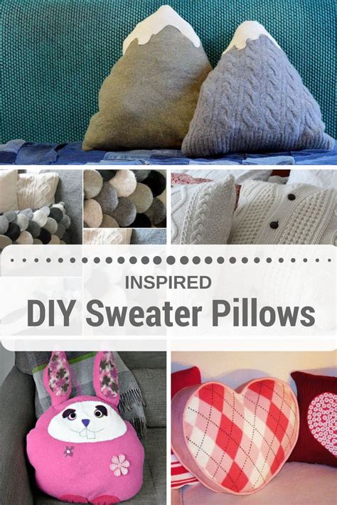 12 Fabulous Ideas For Making Pillows Out Of Sweaters Sweater Pillow