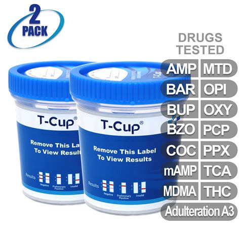 Mintegrity 2pk 14 Panel T Cup Instant Urine Drug Test Ampbar