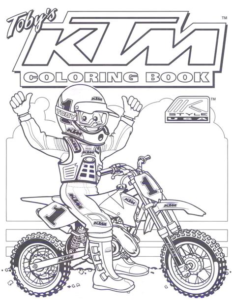 Hard rider mario dirtbike printout. motocross ktm Colouring Pages | Dirt bike birthday, Bike ...