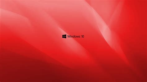 Windows 10 Wallpaper Red With Black Logo Hd Wallpapers Wallpapers