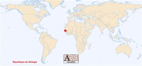 World Atlas The Sovereign States Of The World Senegal Sénégal