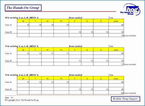 10 Hour Shift Schedule Template Free Letter Templates