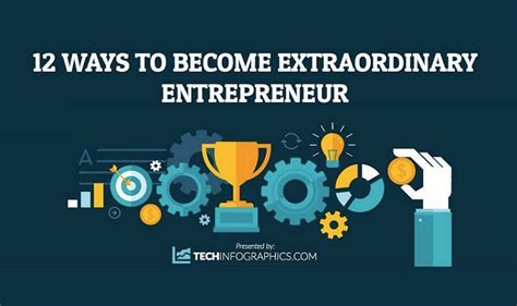 12 ways to become extraordinary entrepreneur infographic visualistan