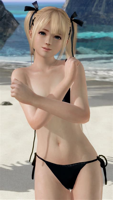 Marie Rose Dead Or Alive Untied Highres 1girl 3d Bikini Blonde Hair Blue Eyes Breasts