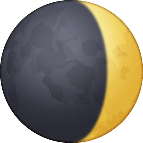 Download Waxing Crescent Moon Emoji Image In Png Emoji Island