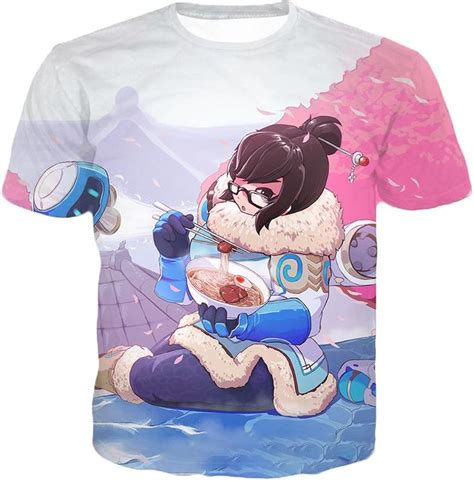 Overwatch Cute Defense Hero Climatologist Mei T Shirt Ow044 Anime