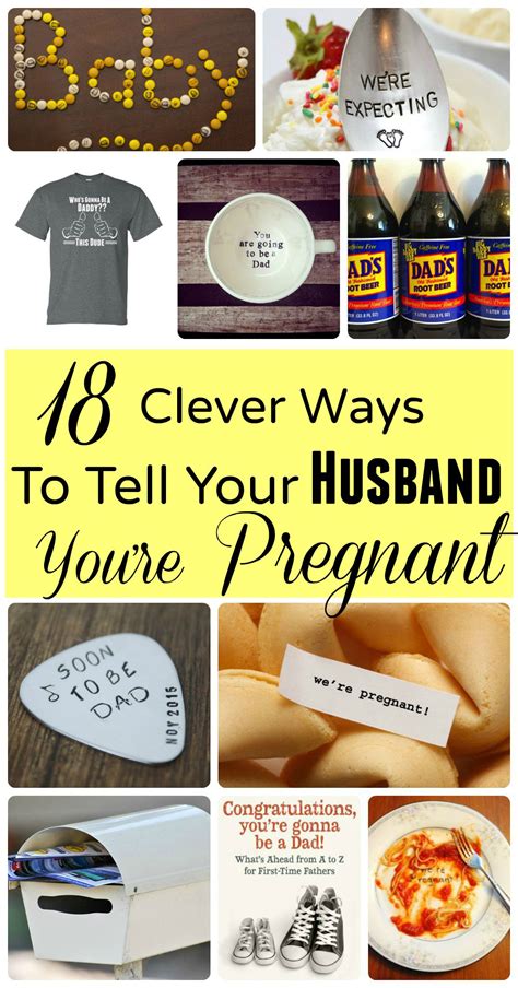 Clever Ways To Tell Your Husband Youre Pregnant Pregnancy Announcement