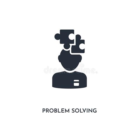 Problem Solving Icon Simple Element Illustration Isolated Trendy Filled Problem Solving Icon