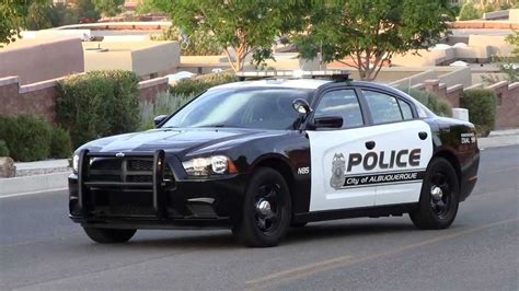 Albuquerque Police Department Black And White Police Car With A New