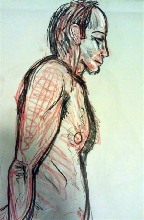 Figure Drawing Conte Crayon On Paper Jason Pitzl Waters Figure