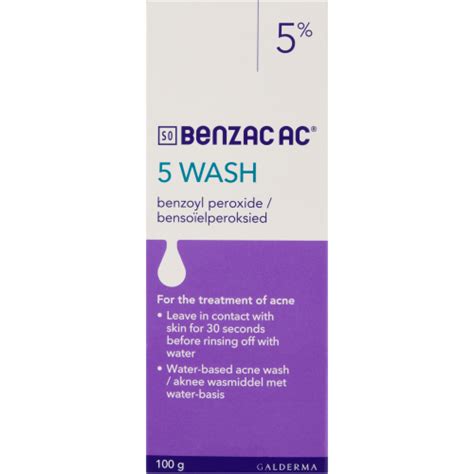 Benzac Ac 5 Wash 100g Clicks
