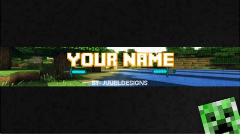 Feel free to use these 2048x1152 youtube images as a background for your pc, laptop, android phone, iphone or tablet. Minecraft Banner Template - Gimp