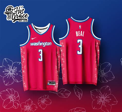 Washington Wizards Beal Pink Hg Basketball Jersey Full Sublimation Free