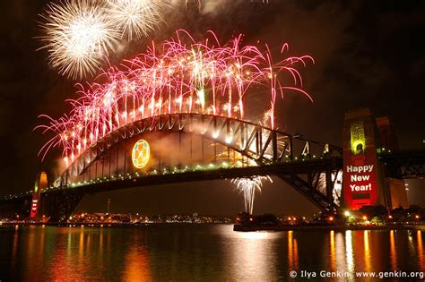 New Year Eve Fireworks Over Sydney Harbour Bridge Print Photos Fine