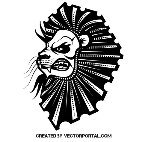 Heraldic Lion Royalty Free Stock Vector Clip Art