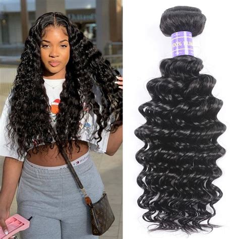 Weave hairstyles do not have to be a single color but can combine lowlights and. Hurela Hair Good Deep Wave Wet And Wavy Weave 1 Bundle ...