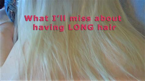 Thick and long hair in a dream also can be interpreted as having many children, or it could represent fear of wrongdoing, or thinking about an important person, or it could represent common daily concerns. What I'll miss about having long hair - YouTube