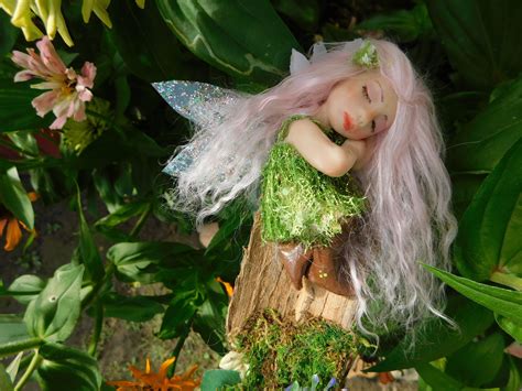 Woodland Fairy Polymer Clay Fairy Fantasy Art Doll Etsy Fantasy Art