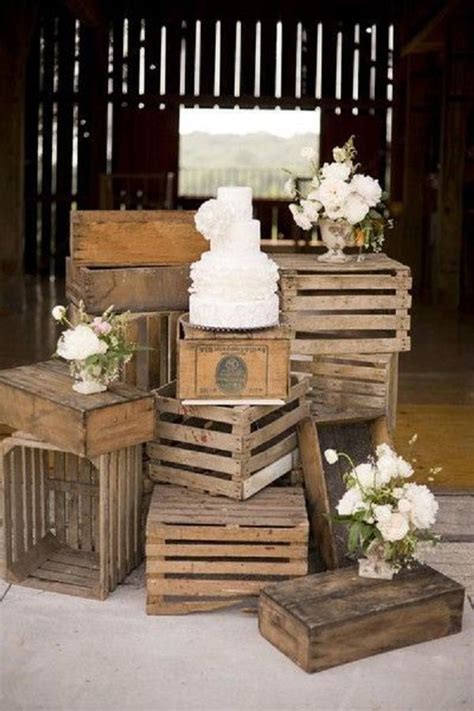 60 Rustic Country Wooden Crates Wedding Ideas Deer Pearl Flowers