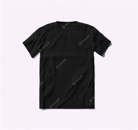 Premium Psd Black T Shirt Mockup Template Front View