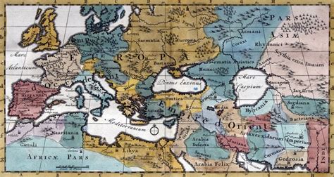 Naklejka Stare Mapy Europy 18th Century Pixers