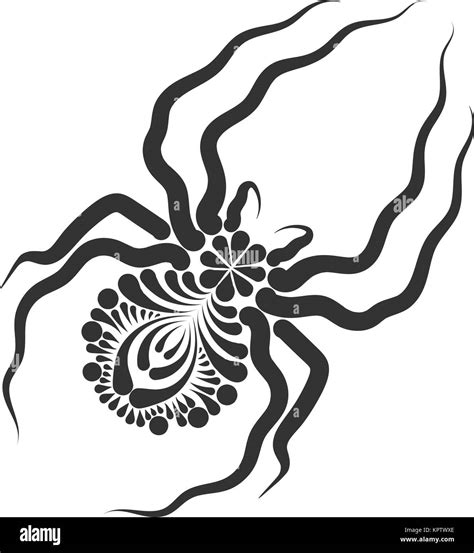 Stylish Spider Tattoo Stock Vector Image And Art Alamy