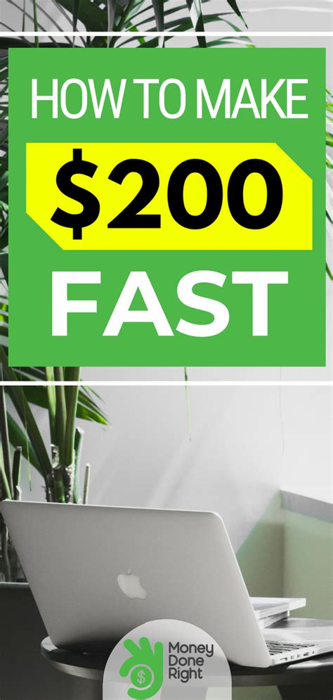 You wanna know how to make 200 dollars fast? How to Make $200 Fast