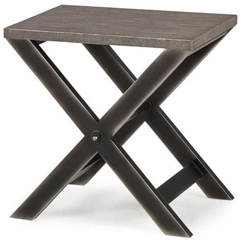 Do you need a cross legs coffee table? Billie Modern Classic Faux Shagreen Cross Leg Metal Side Table