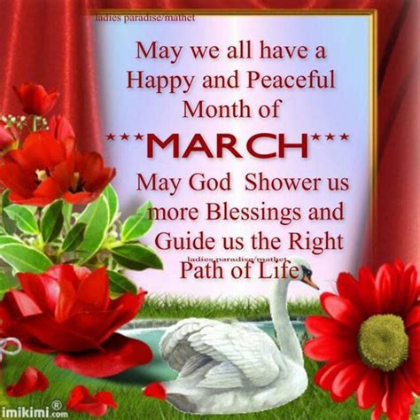 March Blessings Happy New Month Quotes New Month Wishes Happy New