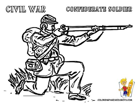 Civil War Coloring Pages To Print - Coloring Home