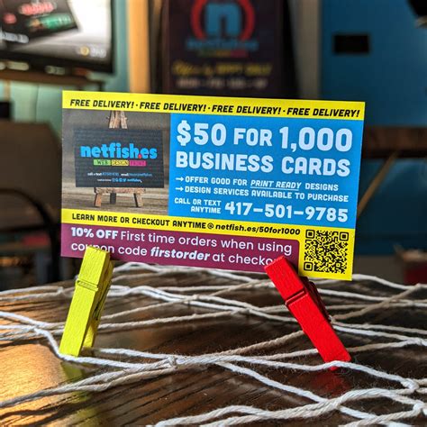 Get 10 Off Business Cards With Your First Online Order Netfishes