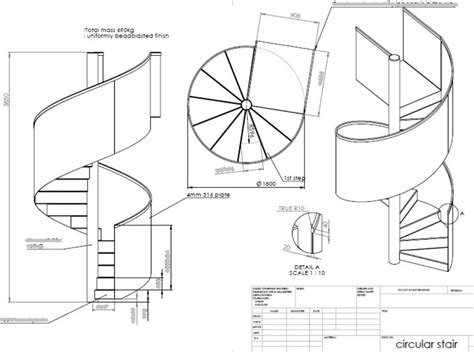 Cad Design Drawings Staircase South Coast Steel Sussex