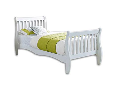 Unmatchable Pine Single Bed Frame White Or Natural 3ft Size Solid Wood