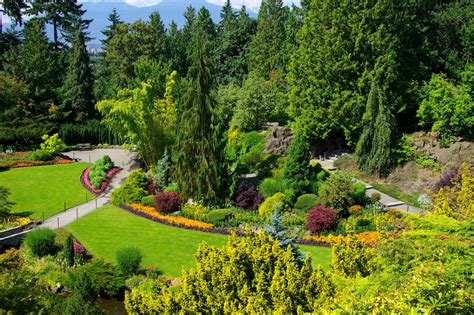 Canada Gardens Vancouver Trees Shrubs Lawn Queen Elizabeth