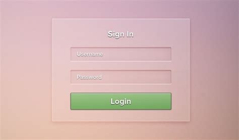 Minimal Login Form Psd Free Psd In Photoshop Psd Psd File Format