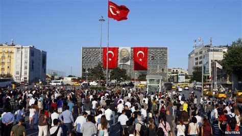 Turkey S Standing Man Silent Protest Spreads Bbc News