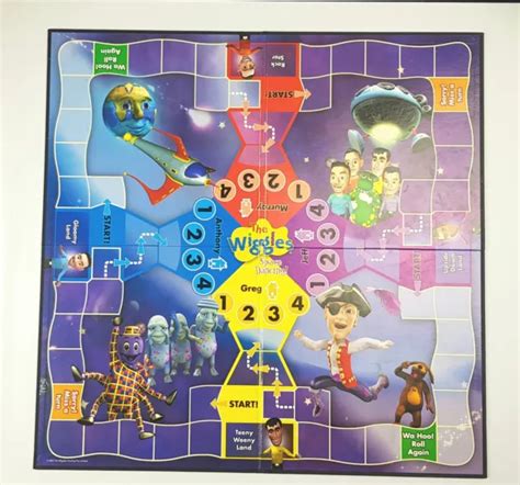 The Wiggles Space Dancing Board Game Complete Original Og Wiggles 2003