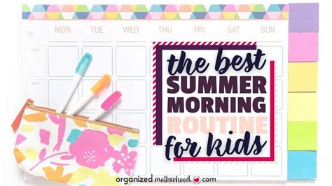 The Easiest Summer Morning Routine For Kids