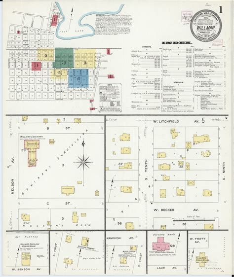 Sanborn Fire Insurance Map from Willmar, Kandiyohi County, Minnesota