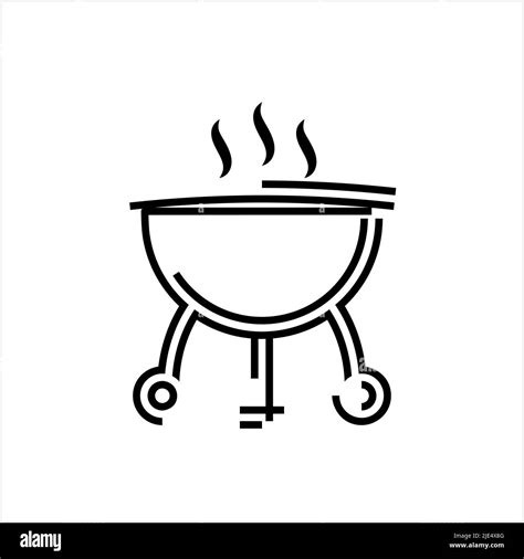Barbecue Icon Food Grill Vector Art Illustration Stock Vector Image