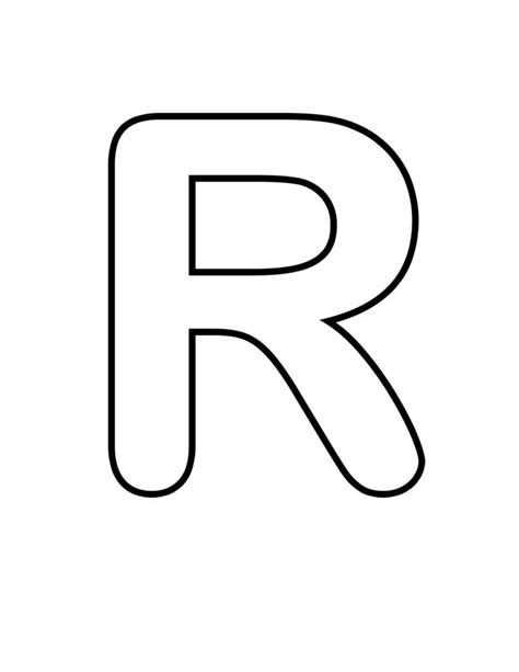 Letter R Round