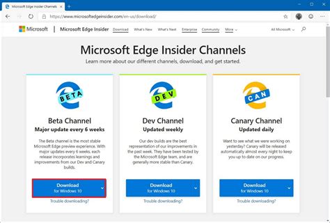 Download microsoft edge preview builds for windows and macos. Microsoft Edge (Chromium) beta is available for download on Windows 10 • Pureinfotech